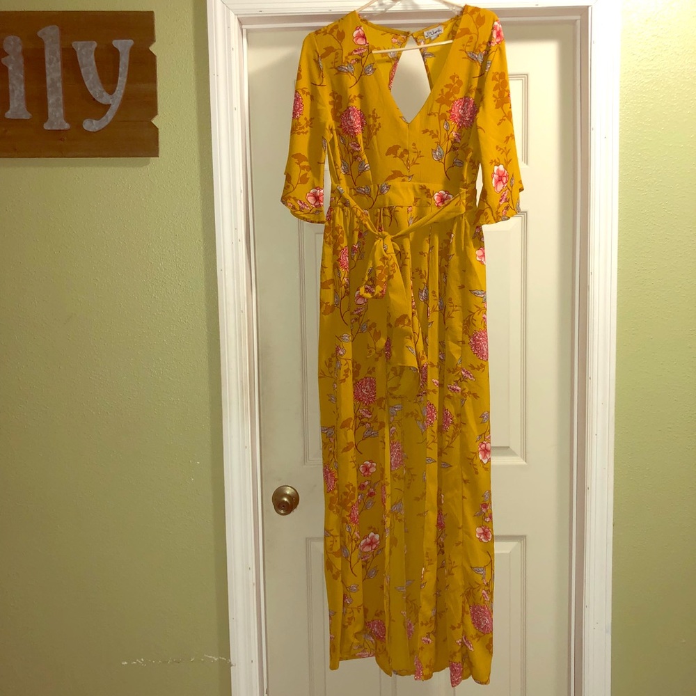 J for Justify: Floral Maxi Romper